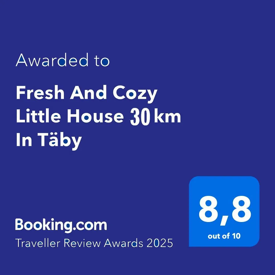 Apartament Fresh And Cozy Little House 45Km In Taeby Sztokholm 0*,  Szwecja